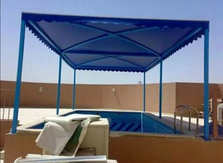 خطوات تركيب مظلات مسابح