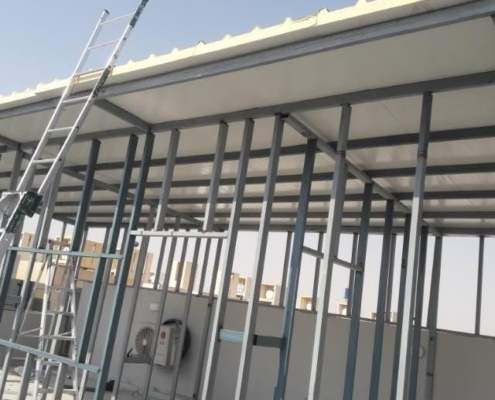 معلم تركيب سقف ساندوتش بانل جدة في حي السبيل