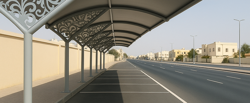 خطوات تركيب مظلات سيارات كابولي