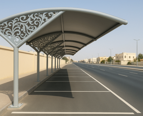 خطوات تركيب مظلات سيارات كابولي
