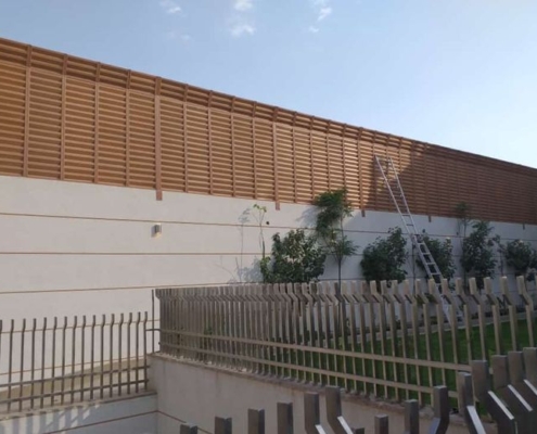 تركيب سواتر احواش جدة في حي المحجر