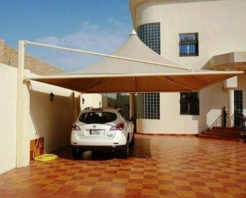 أنواع مظلات السيارات في جدة حي الروابي