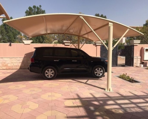تركيب مظلات سيارات حديثة