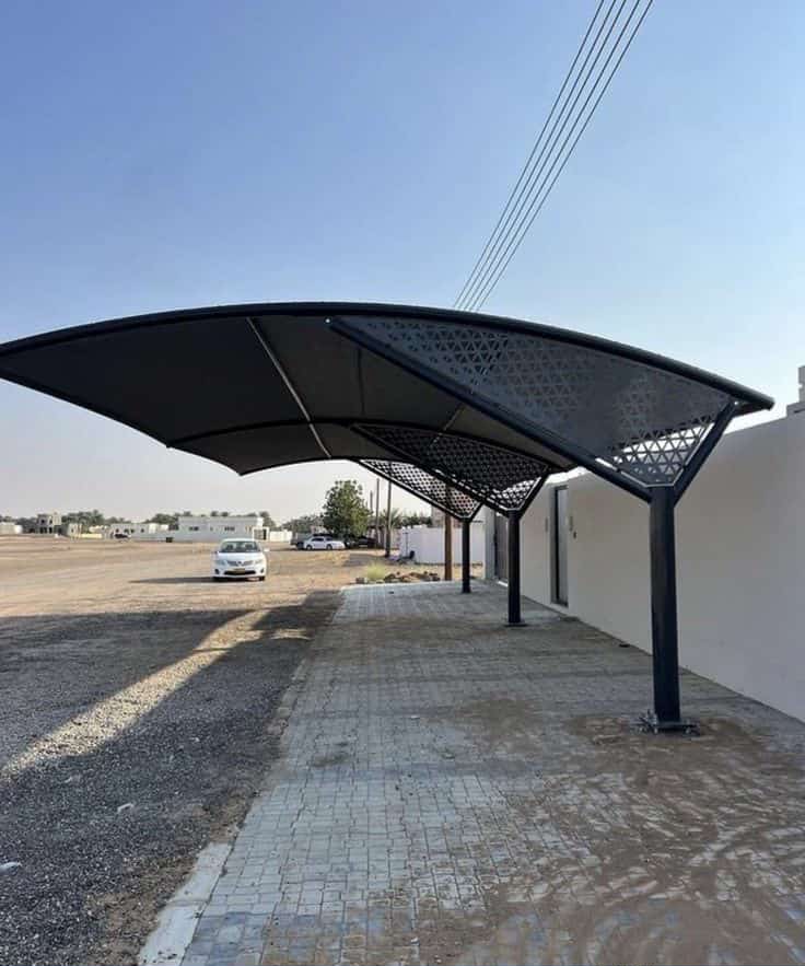 خطوات تركيب مظلات السيارات في جدة حي المروة